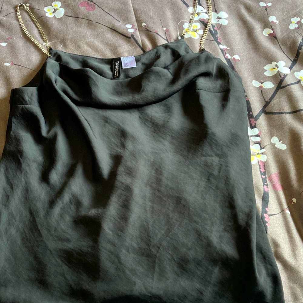NWOT dressy cami w/ rhinestone straps